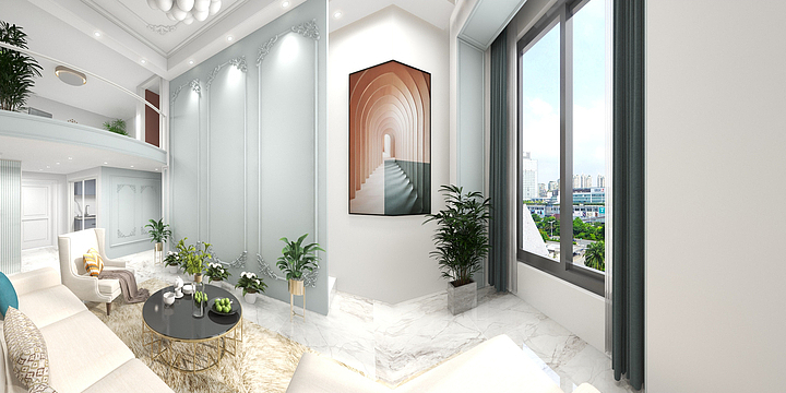 室内设计老田-法式复试-装修设计方案