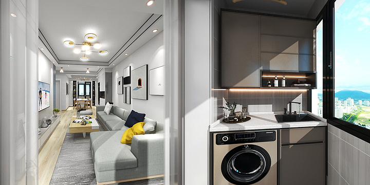 印阳装饰-设计师叶晨-俩房效果-装修设计方案