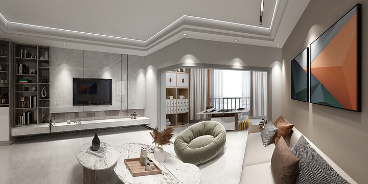 金色华年pvyc-沁湾铭园12栋-26-4-装修设计方案