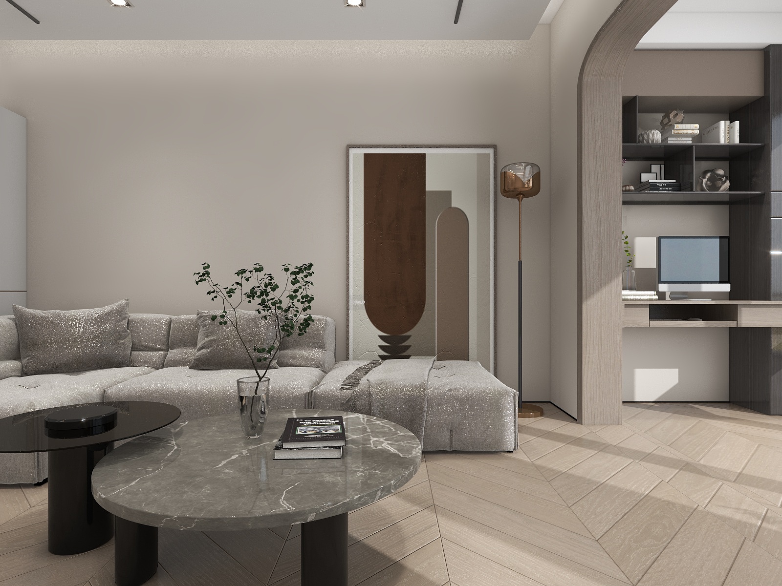 LenaDD-现代123平-练习-装修设计方案