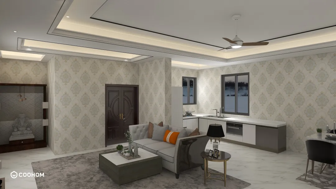 Rutik Deshmukh的装修设计方案:living room 