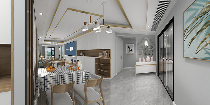 永无止境LYS-模板副本-118平方北欧风格三居-装修设计方案