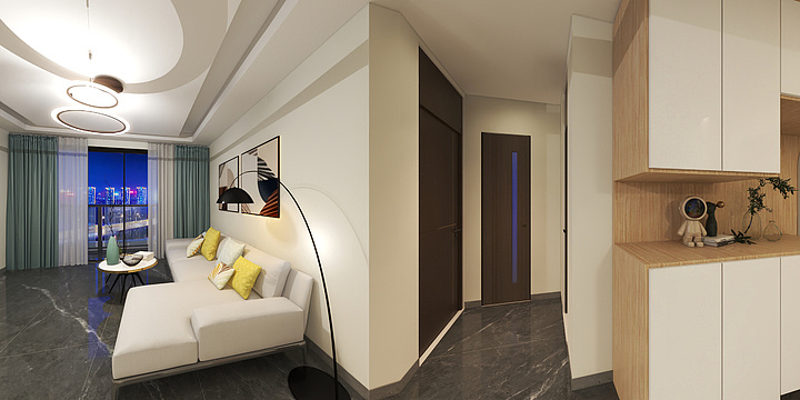 用户19191-2室2厅1卫-装修设计方案