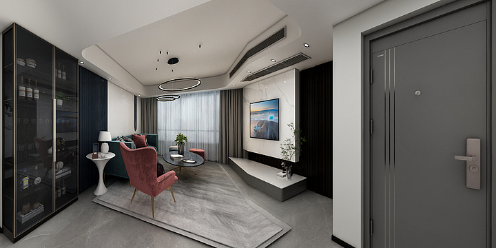 忽然而己-骆城华苑二期115户型.dwg-装修设计方案