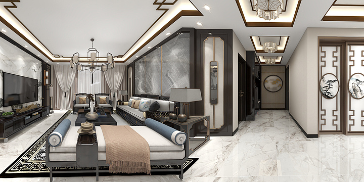 陈胡静-龙湖壹号新中式-装修设计方案