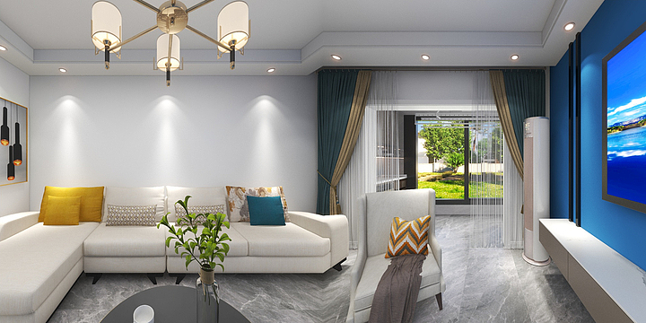 碧海兰亭装饰设计有限公司-尚品春天 16号楼  效果图-装修设计方案