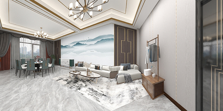 宁静致远t-饭店包间-副本-副本-装修设计方案