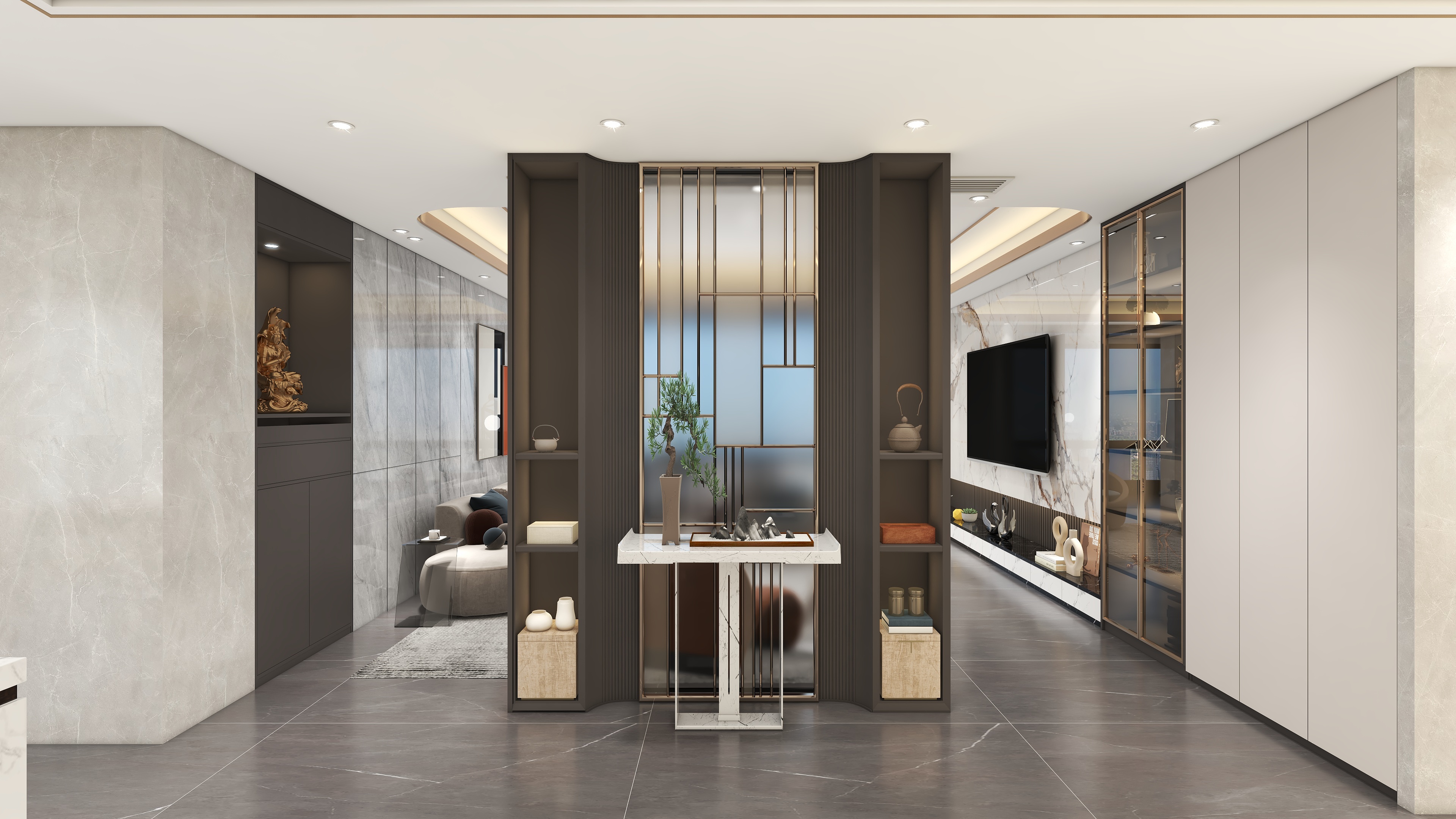 大宅御品-230平轻奢风-装修设计方案