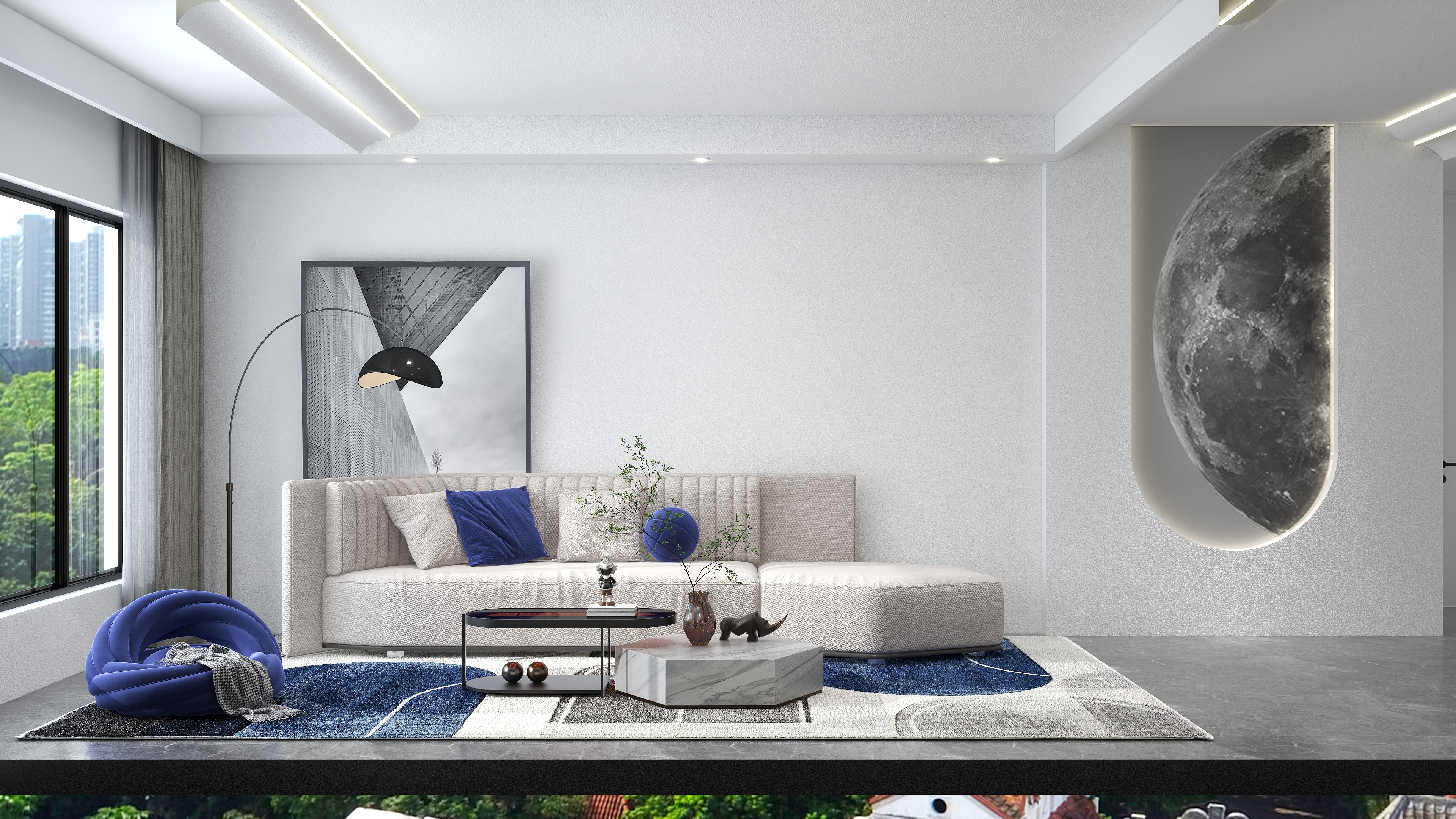 高端定制设计师杨凡-方兴·凤凰台115㎡-装修设计方案