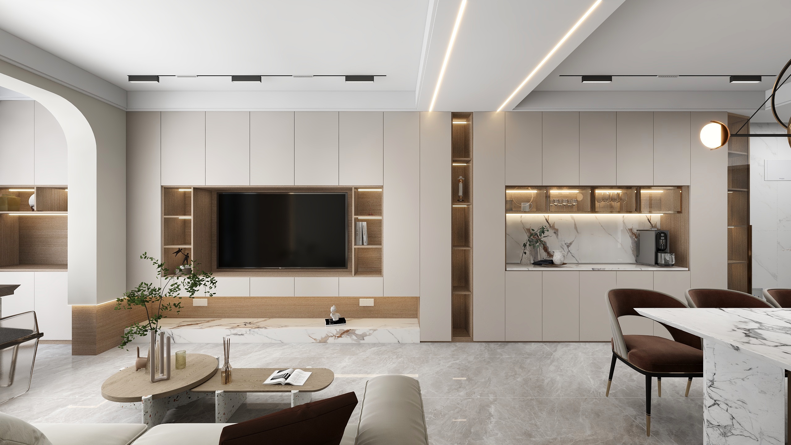 鱼呐o0-大唐国韵春天三房现代小居-装修设计方案