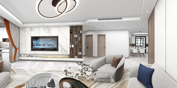 王斯特洛夫斯基-华山学府-123户型-装修设计方案