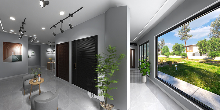 枫尚装饰公司-华耀城涛涛防盗门展厅-装修设计方案