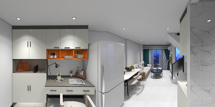 一川神奇-尚瑾装饰四会市德宝湾区壹号2房1卫-装修设计方案