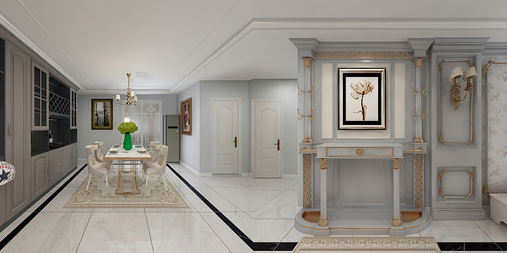 安信地板-样板间-装修设计方案