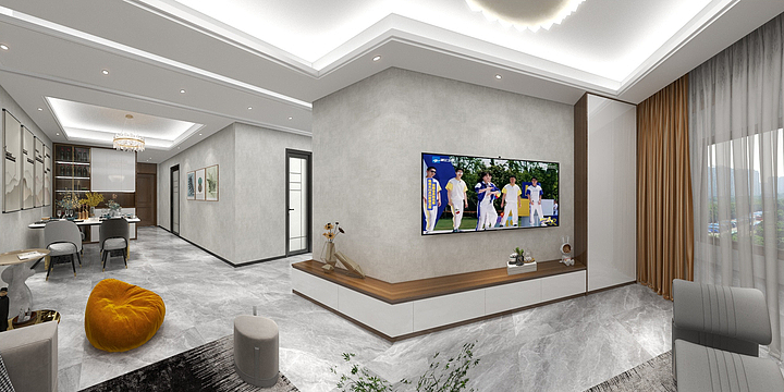 九方凯慕-B西户型91平-装修设计方案