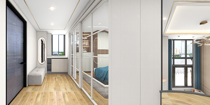 名远空间设计-碧桂园-loft-三室现代-装修设计方案