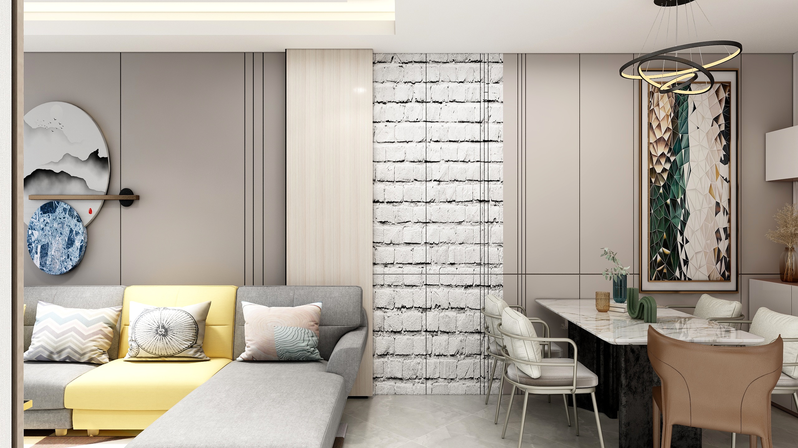 153****0700kKQk-德信海德公园83.00㎡A2’3室2厅1卫1厨-装修设计方案