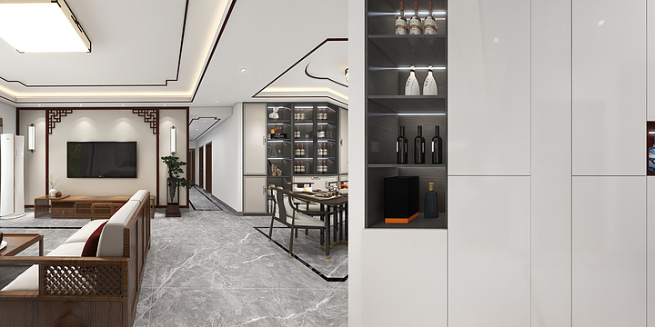 湫末-一号大院8栋180平-装修设计方案