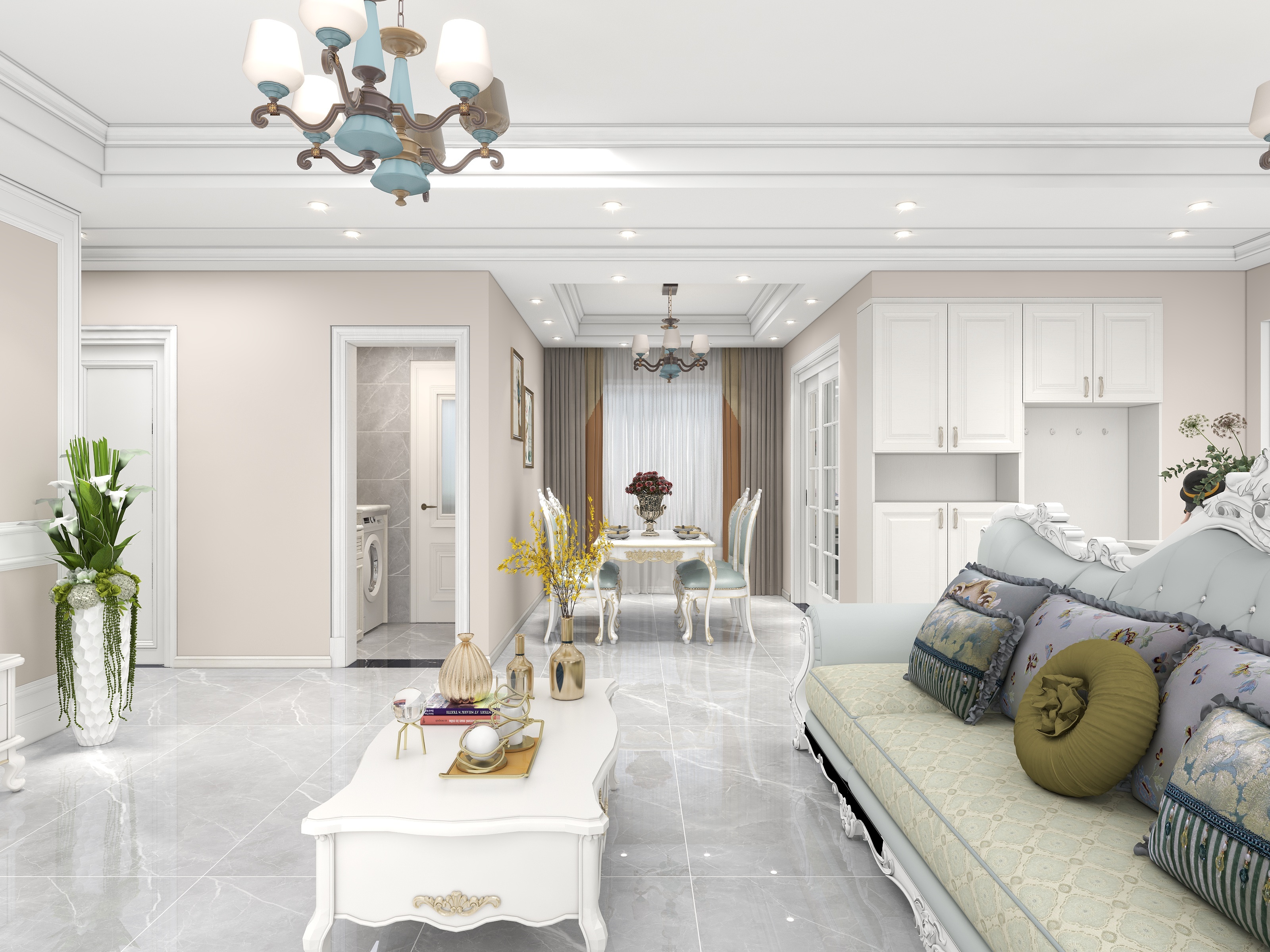 时尚自然生活-美式-装修设计方案