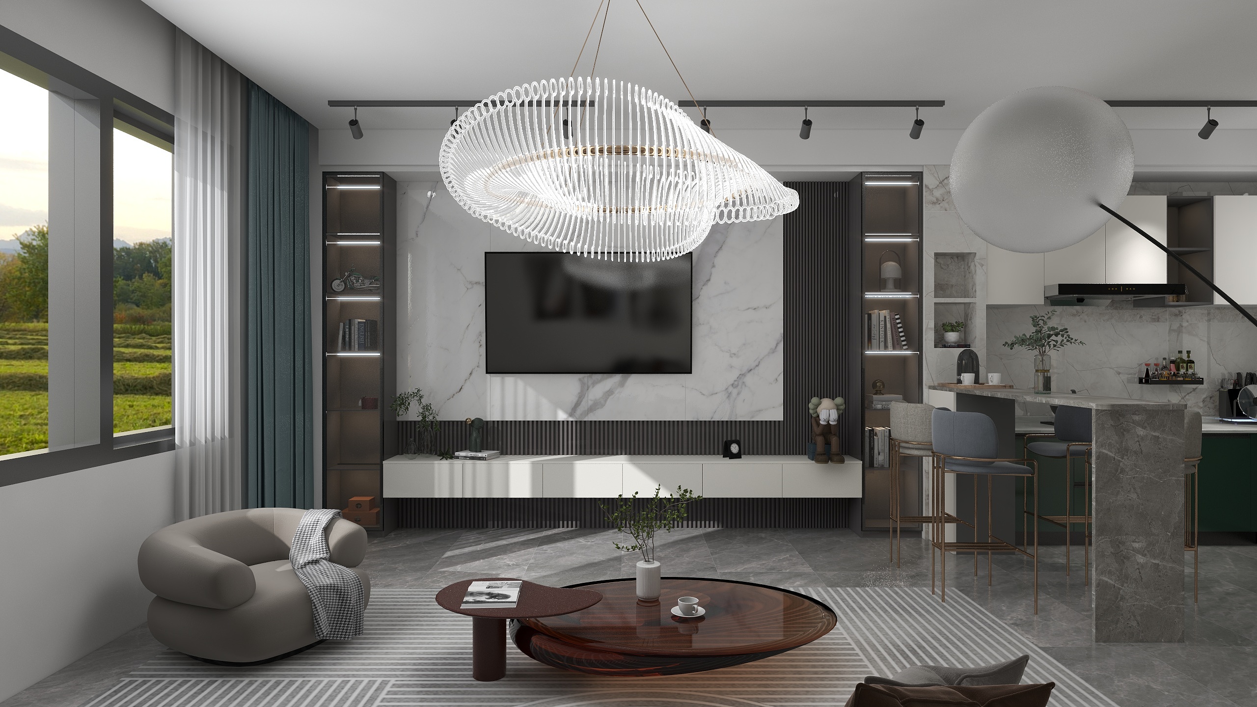 设计师a鑫-展厅-装修设计方案