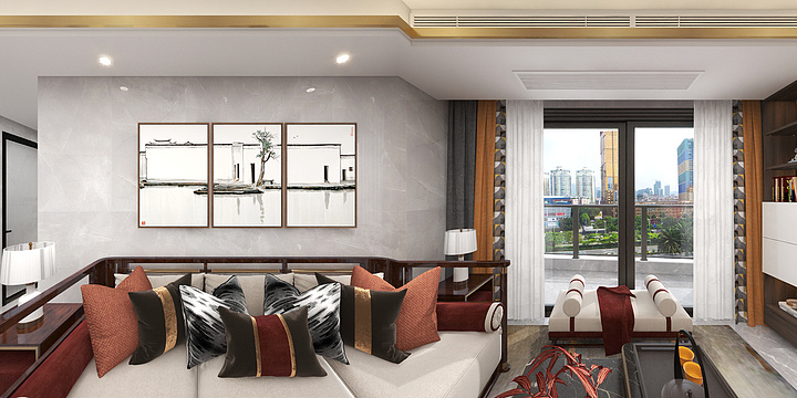 空间大师装饰设计杨工-城投福滨苑A-11F朱小姐雅居.-装修设计方案