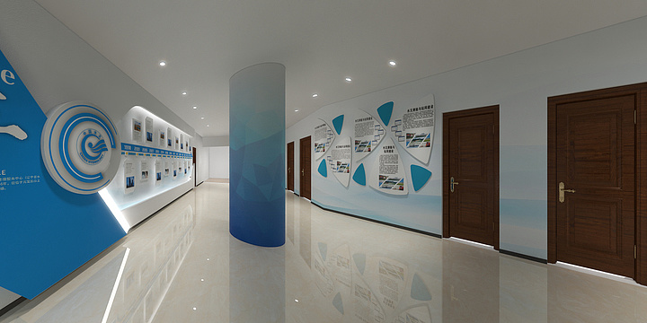 阿哲Oyll-丹东市水文局展厅设计方案二-装修设计方案