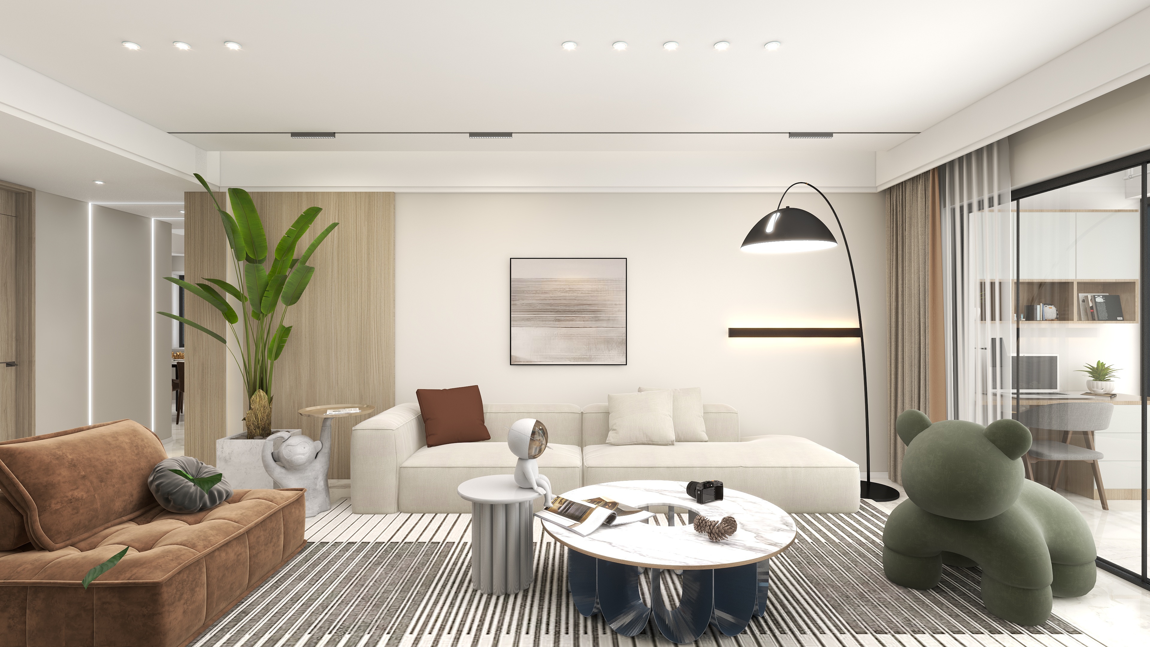 曲靖鼎塑装饰-应城——现代简约-装修设计方案