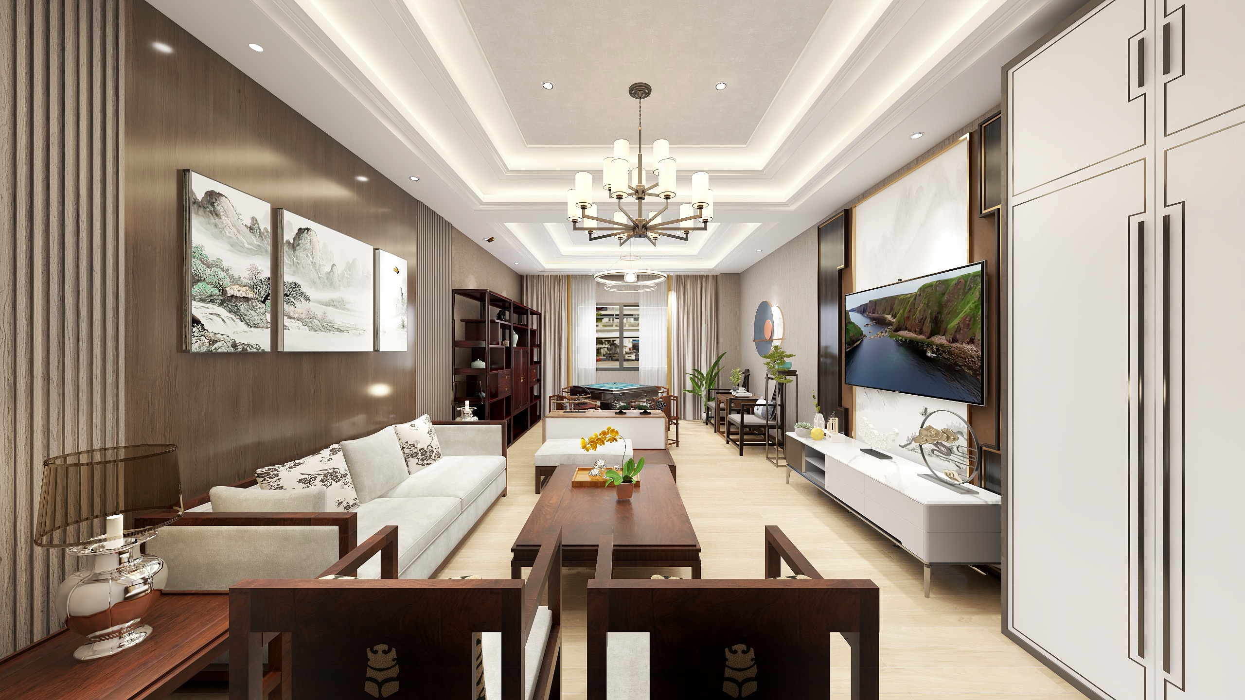 好学的砖头-棋牌室-装修设计方案