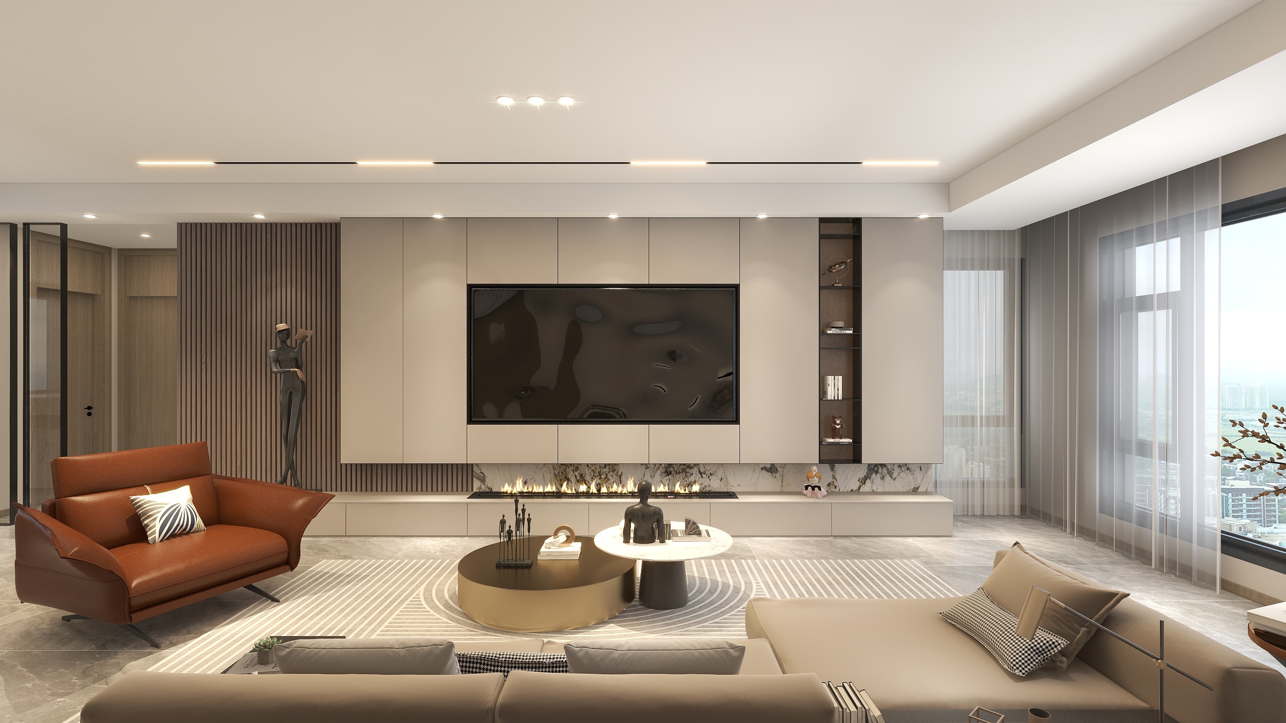 亦森空间赵敏-孔雀城公馆117平-装修设计方案