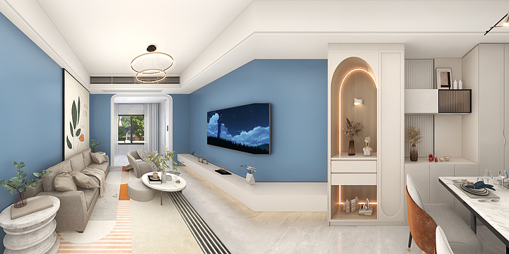 用户90800RoMq-德信海德公园83.00㎡A2’3室2厅1卫1厨-装修设计方案