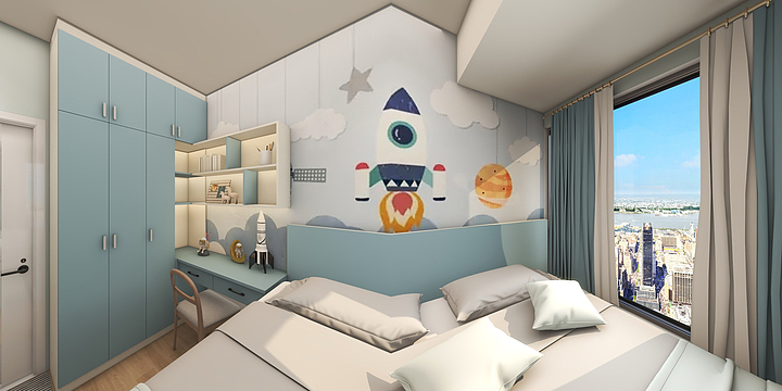 静小李-儿童房-装修设计方案