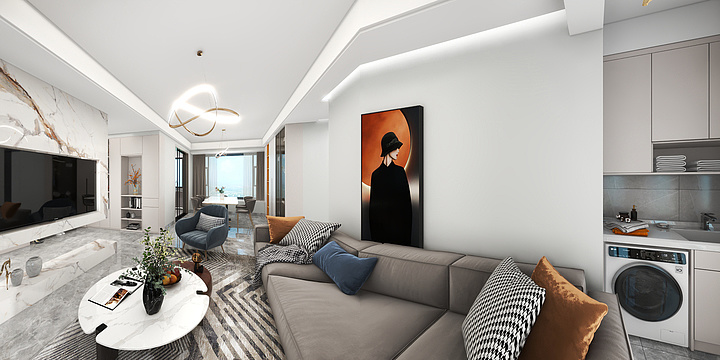 室内全景-幸福庄园-副本-装修设计方案