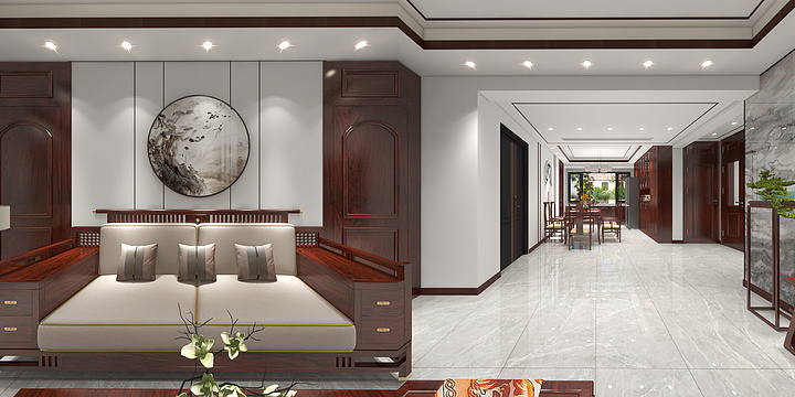 陈胡静-建业森林半岛16-1-101中式-装修设计方案