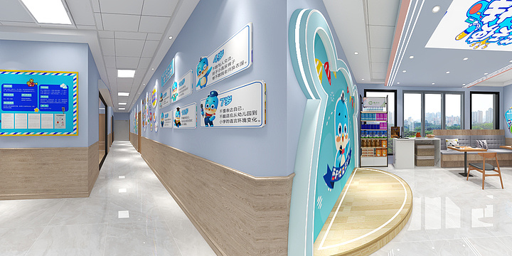 MR胖胖的-云南大理蓝天使邹荣芬校区-装修设计方案