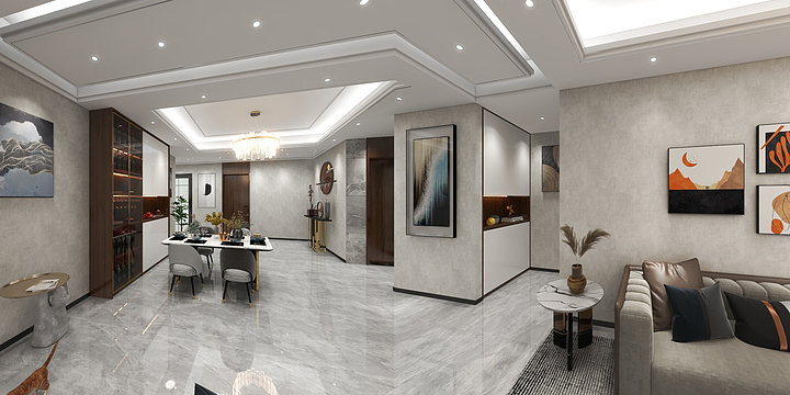 九方凯慕-C户型110平-装修设计方案