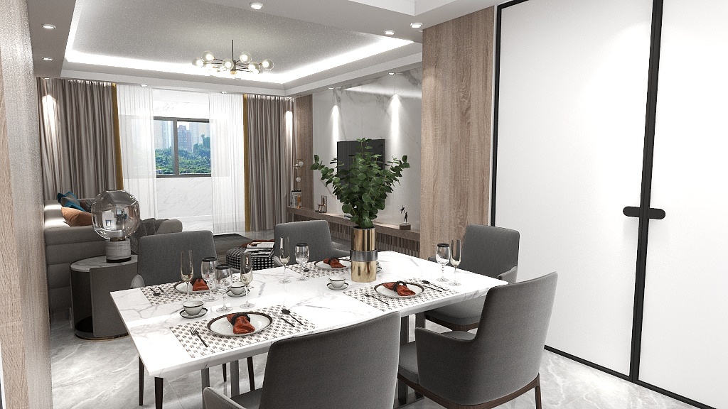 小幸运96-简装风景江豪庭-装修设计方案