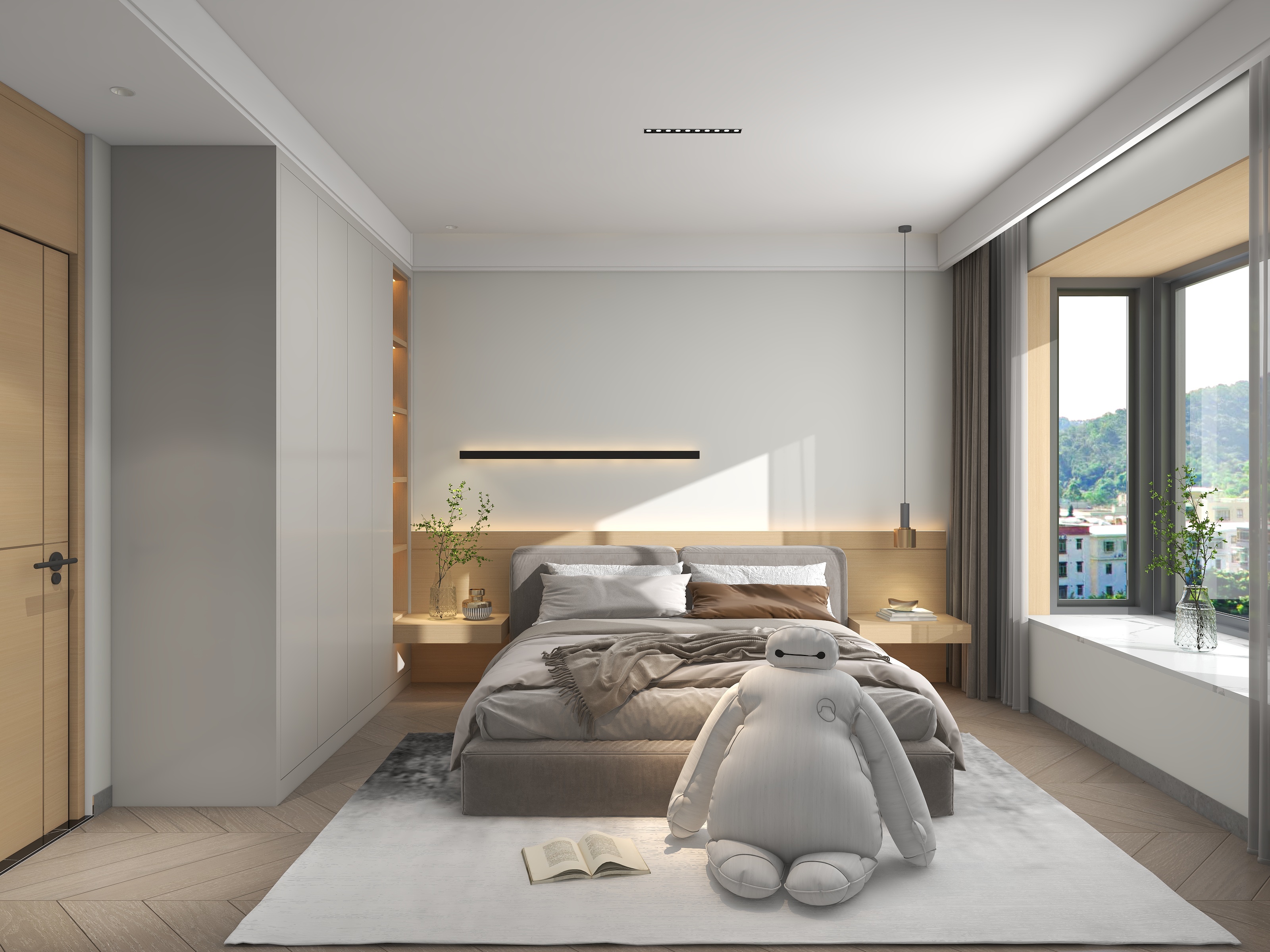 张熠建筑设计-原木风格-装修设计方案