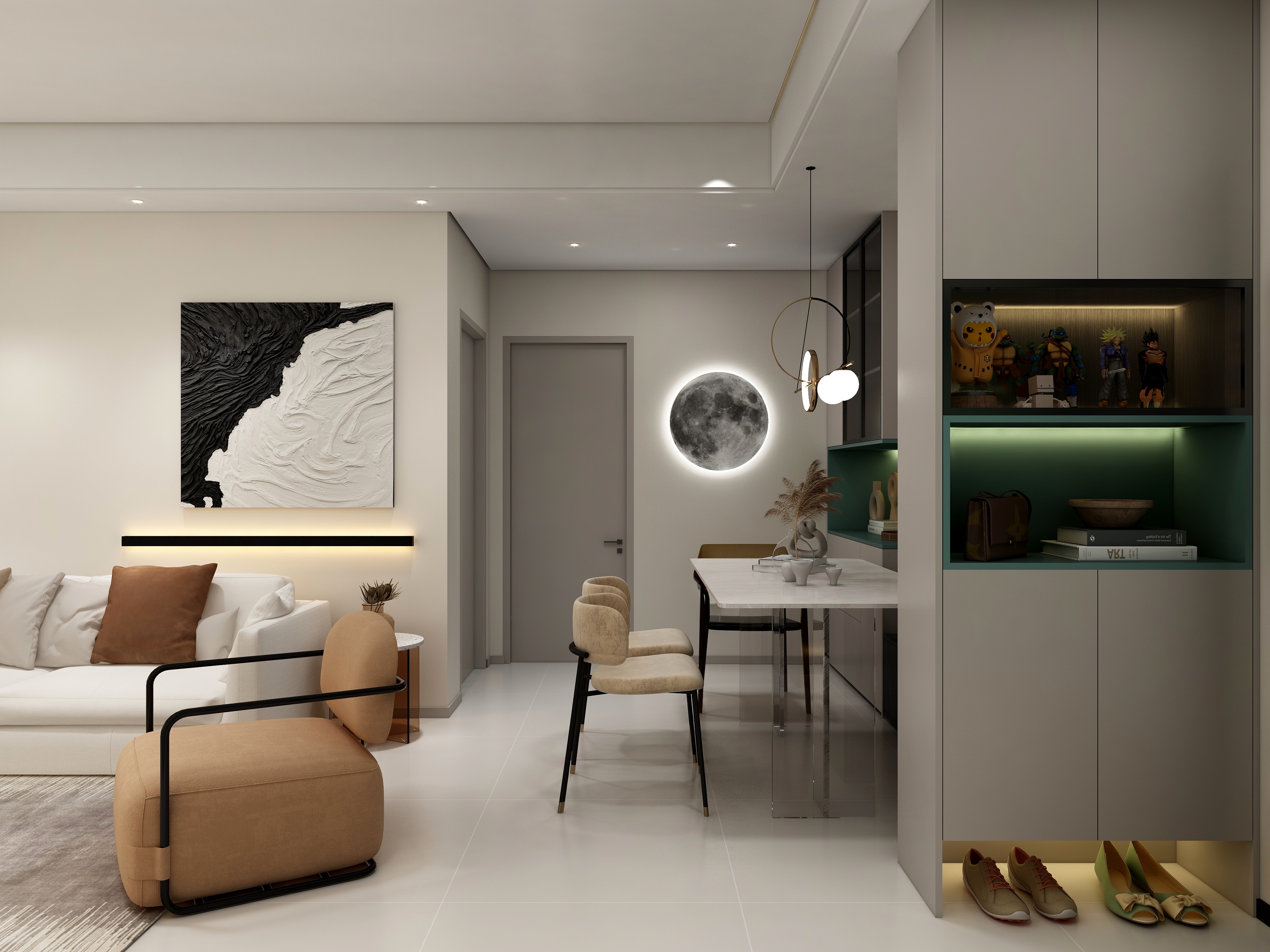 水木芸居设计-Morandi-tone：丝绒奶酪-装修设计方案