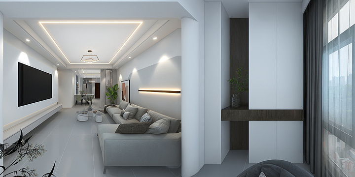 汤进忠-北部印象104平方，套内100平方-副本-装修设计方案