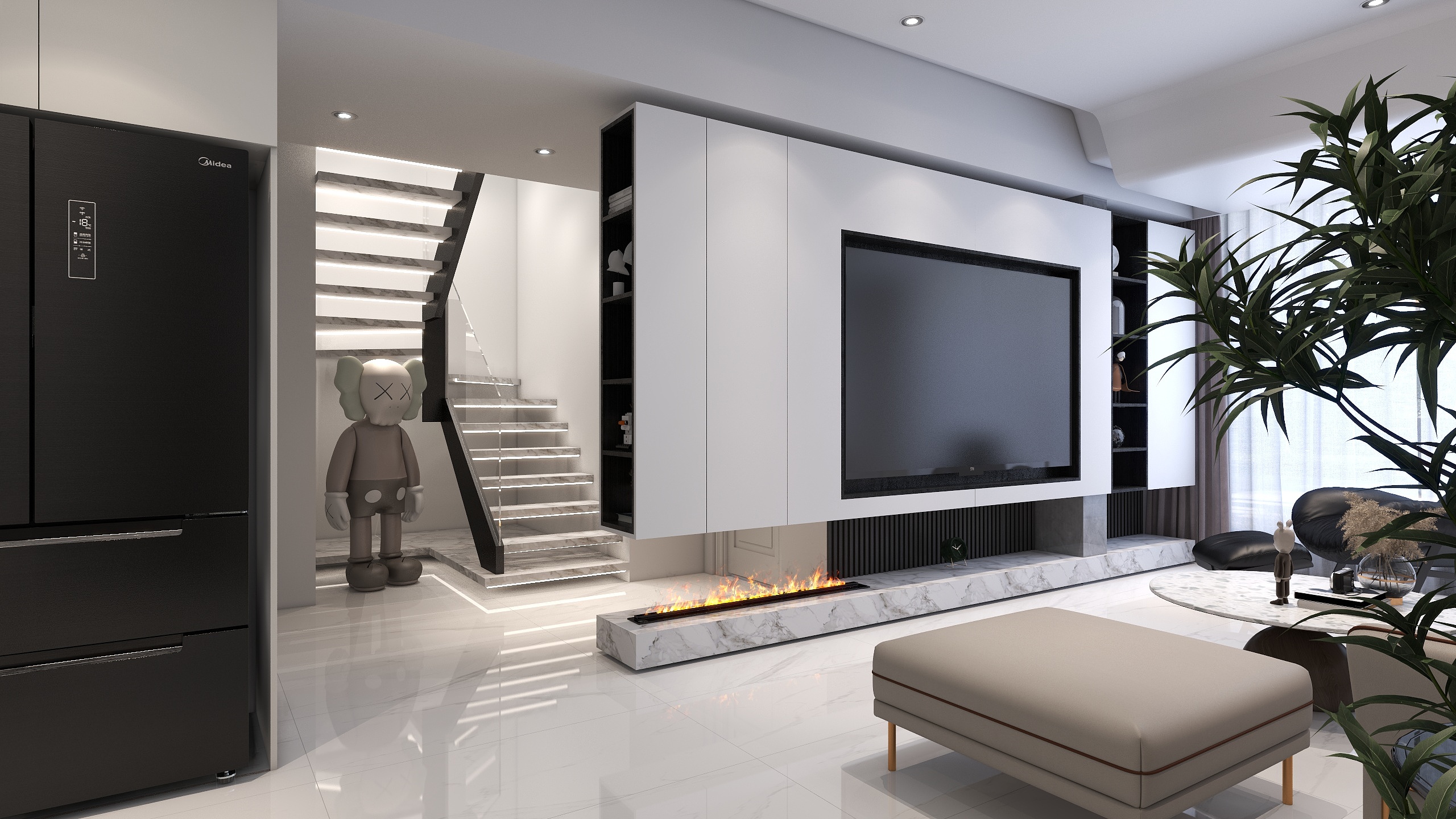 yoohooo-现代LOFT-装修设计方案