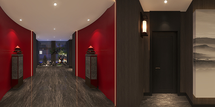 景泽全案PTwf-新中式会所.dwg-装修设计方案