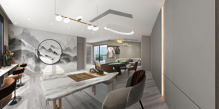 设计师小姣-紫金国际多功能室-封闭式-装修设计方案