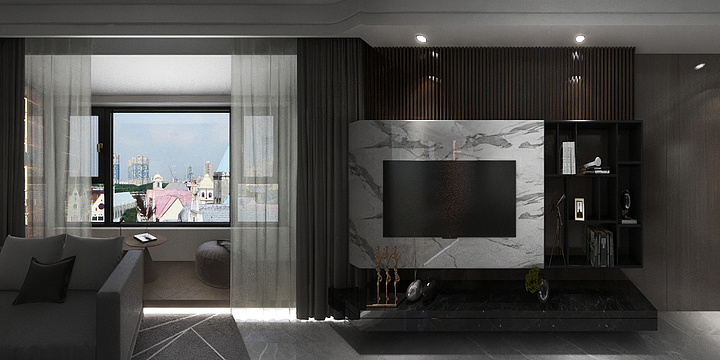 努力的社畜-富力东提5号楼.dwg-装修设计方案