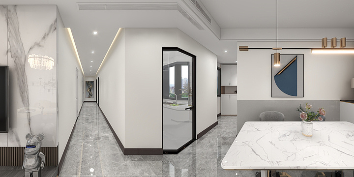 愿做你的影子-华发四季半岛120平-装修设计方案