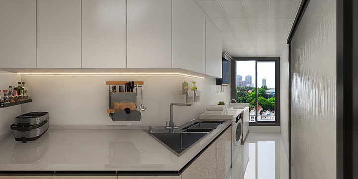 老K-锦城逸景E区3栋套二户型-装修设计方案