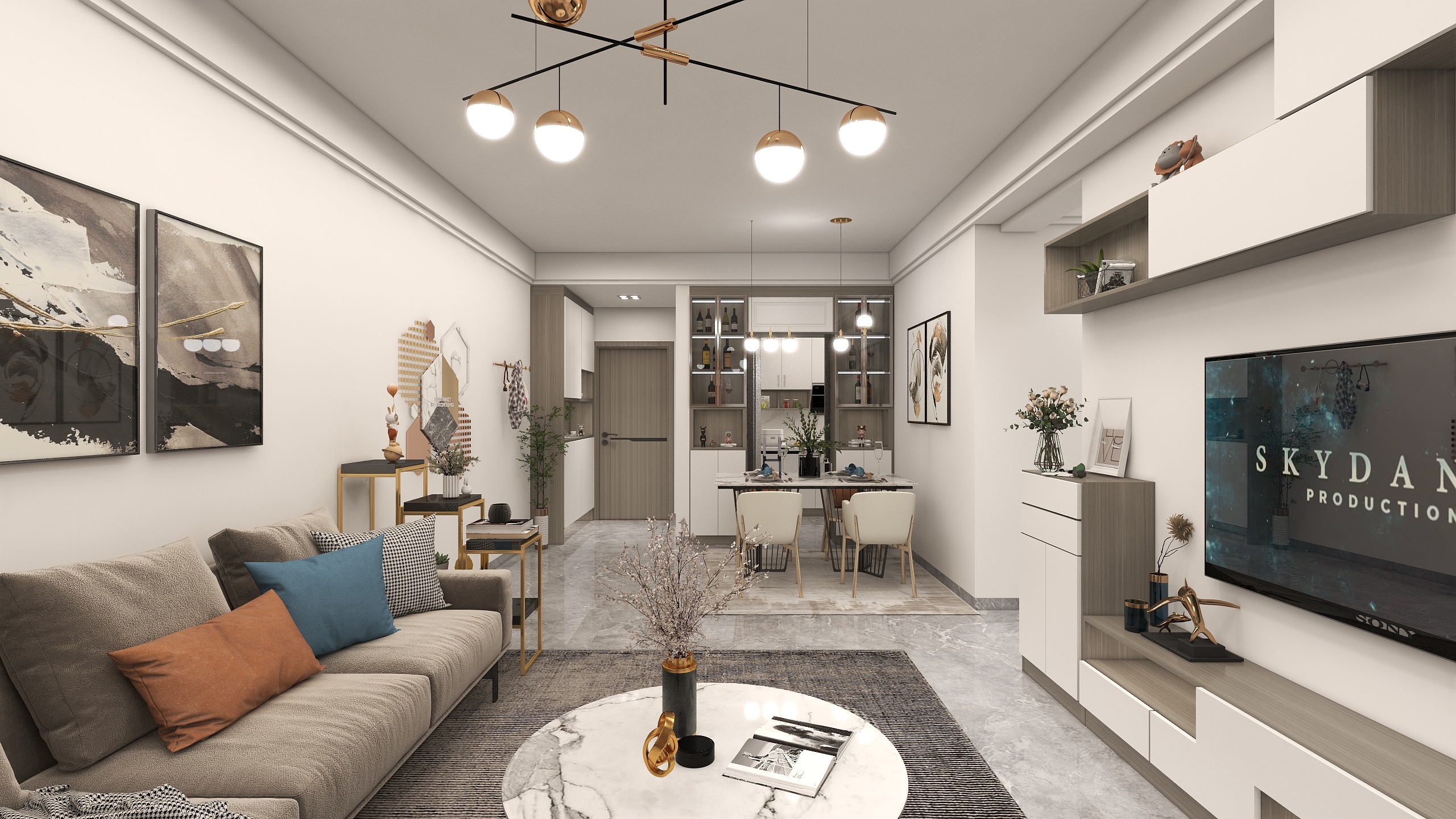 沫凡设计_周生-提拉米苏的浪漫-现代4房2厅2卫-装修设计方案