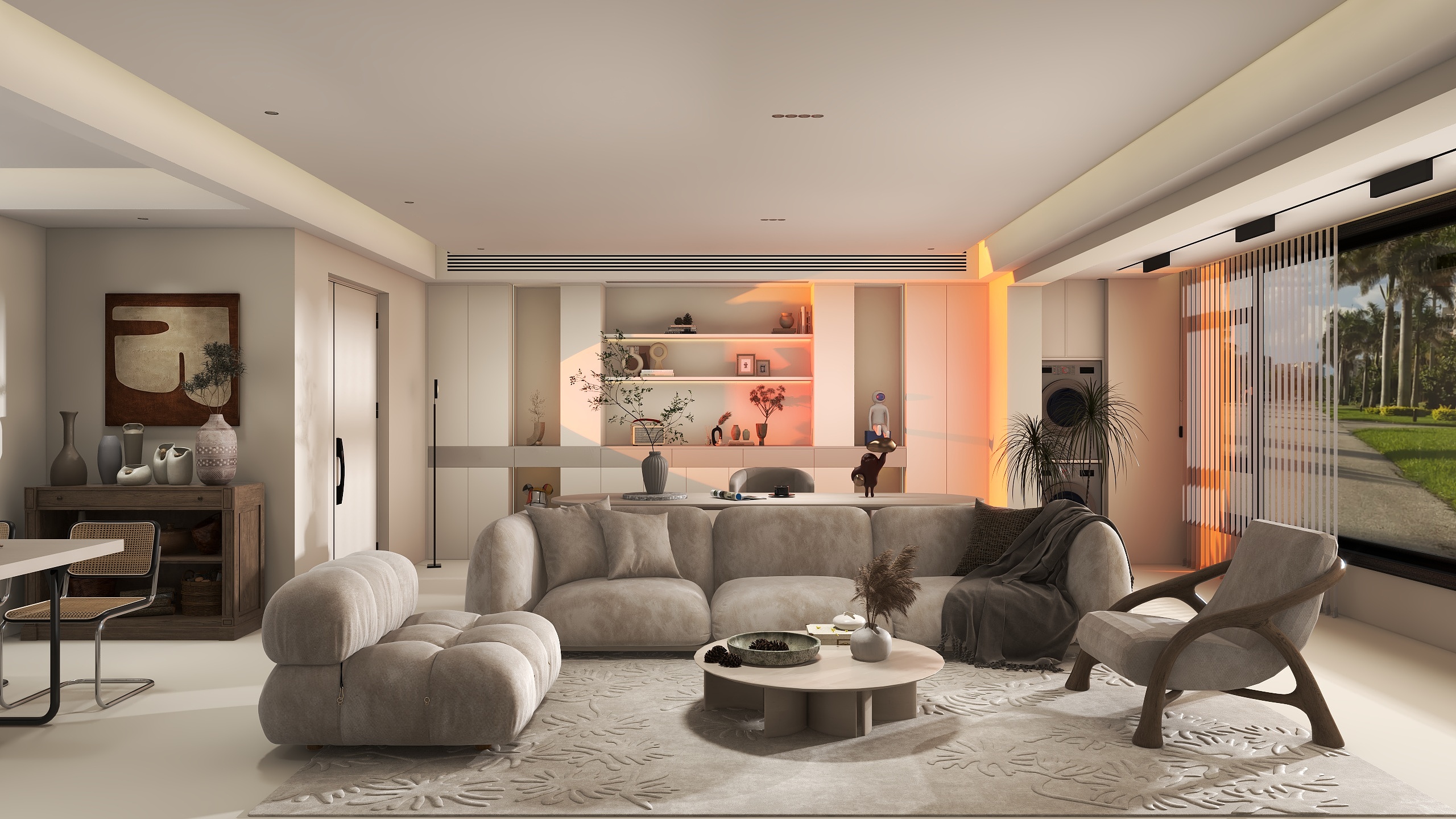 薛陳-平层诧寂风·【珍宝岛】-装修设计方案