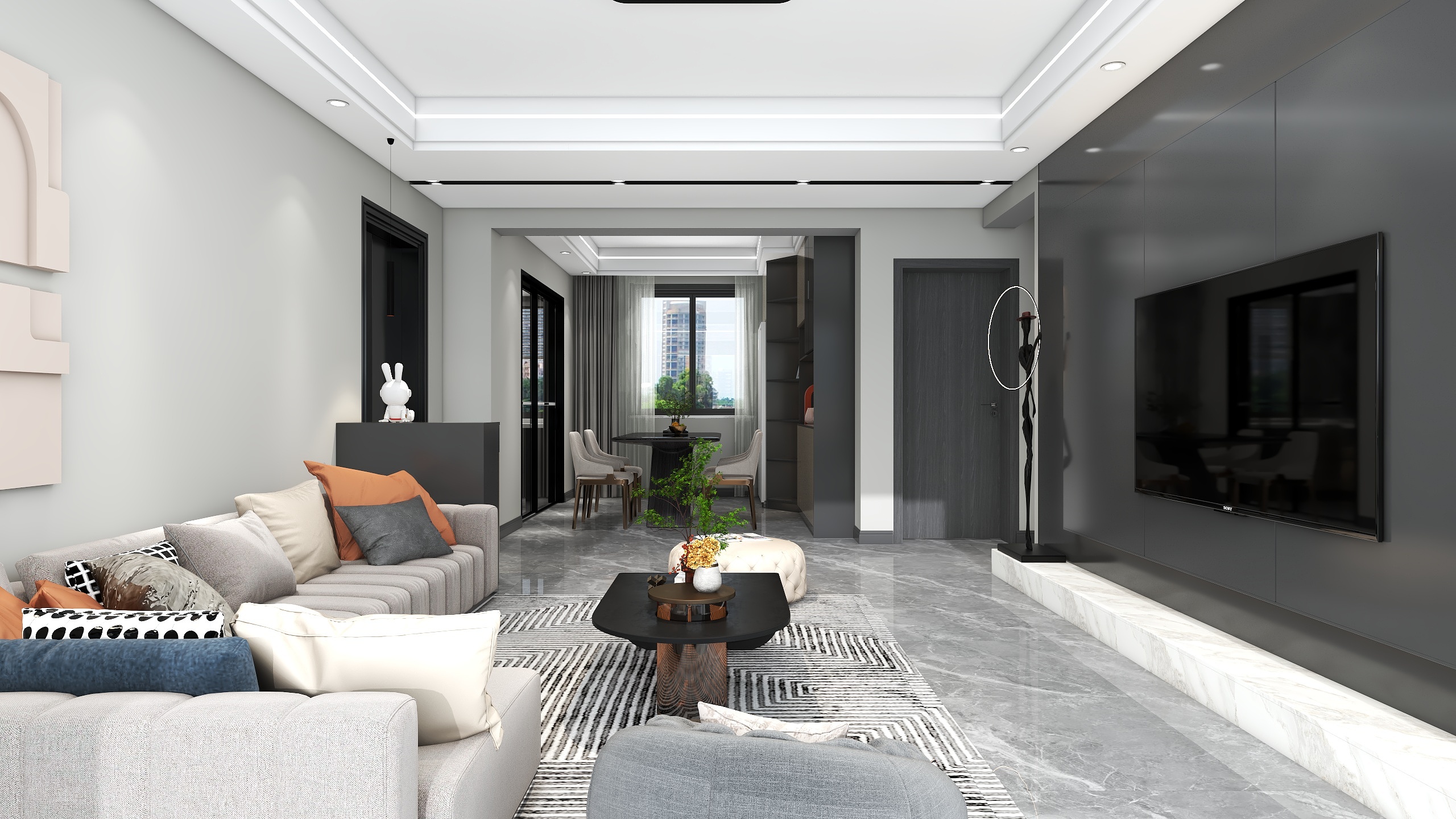 沅筑空间设计-深喀东院17号楼1楼-装修设计方案