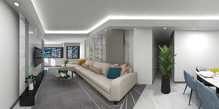 雨田可居-鸿通大学府-装修设计方案