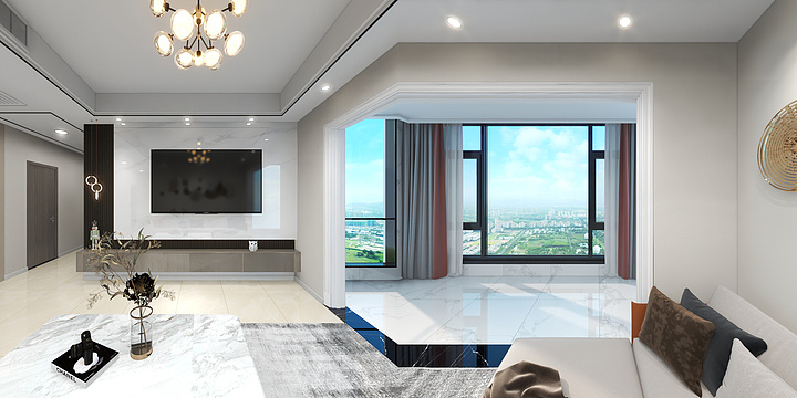 弯刘海-碧桂园绵州府12栋6 楼-装修设计方案